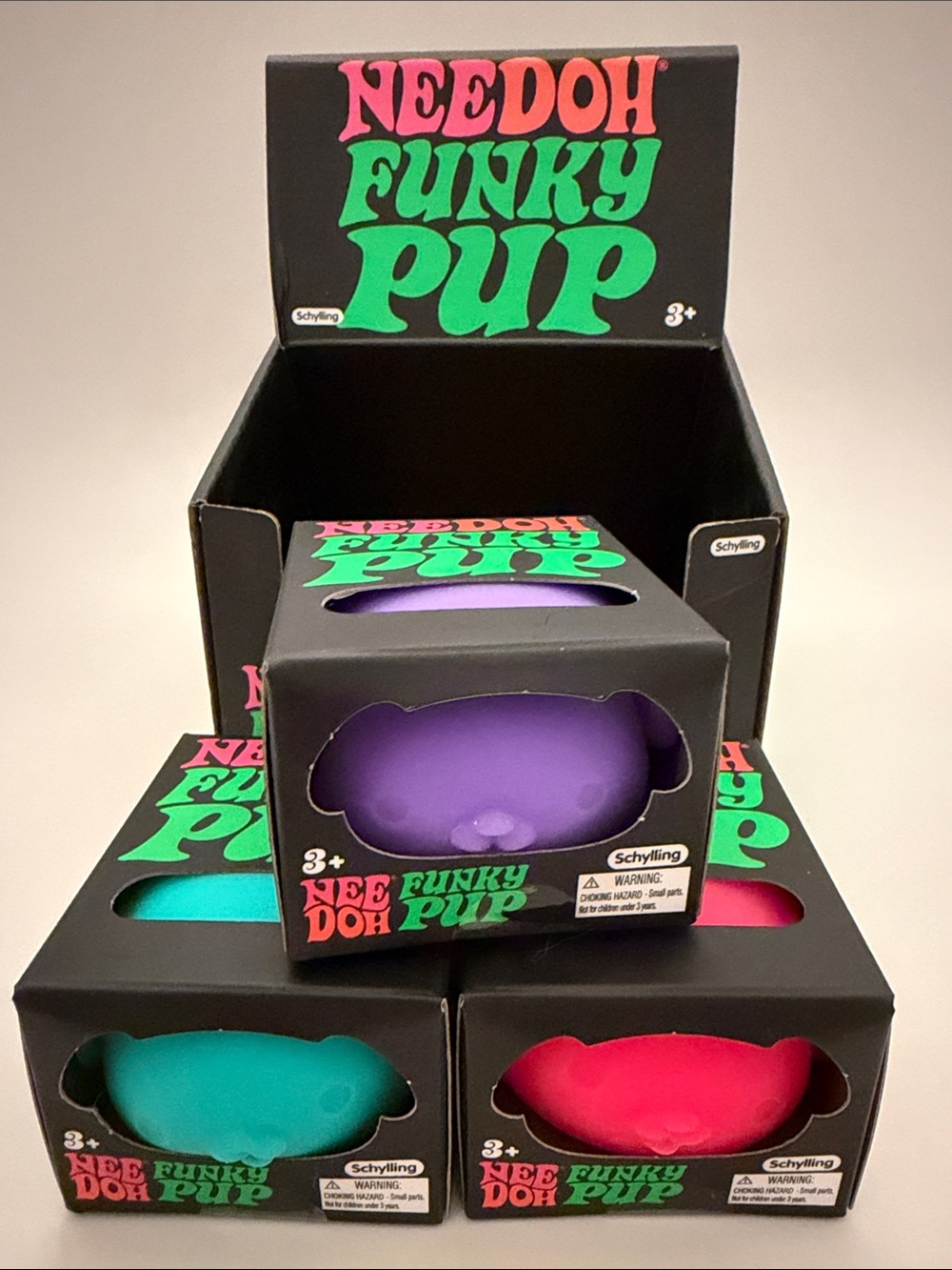 NeeDoh Funky Pup x3- Squishy Toy